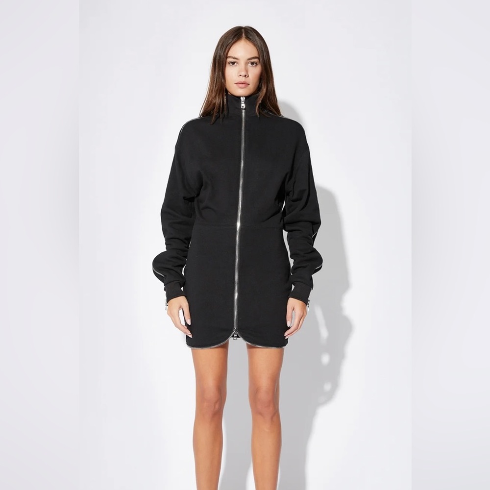 RTA Black Dress with silver zipper https://rta.com/products/hilda-dress-black